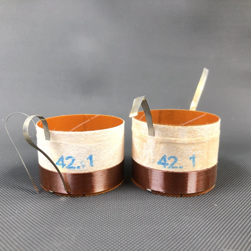 

1 шт., 42,1 мм, 4,5 Ом, звуковая катушка для Tannoy, НЧ-динамика, басового динамика, плоский медный алюминиевый провод