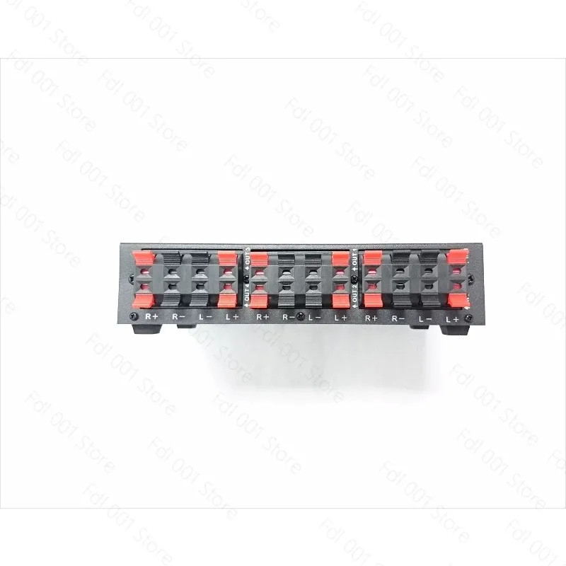 2-In 4-Out Metal Audio Amplifier Switch Selector Speaker Selector Amplifier Controller Audio Switcher