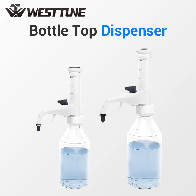 WESTTUNE Bottle Top Dispenser Autoclavable Adjustable Laboratory Dispensers Lab Equipment Without Bottle for Laboratory Research