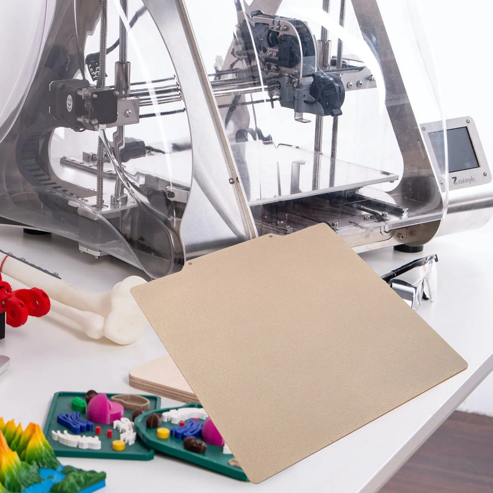 

2 шт. термостойкой ленты для печатной платформы 220x220 мм, стальная пластина для 3D-принтера, адгезивная поверхность для печати