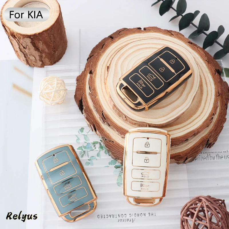 Fashion Soft TPU Car Key Cover Case Protection Shell For KIA Cadenza Sorento K3 K5 K7 K900 Quoris Keyless Holder Car Accessories