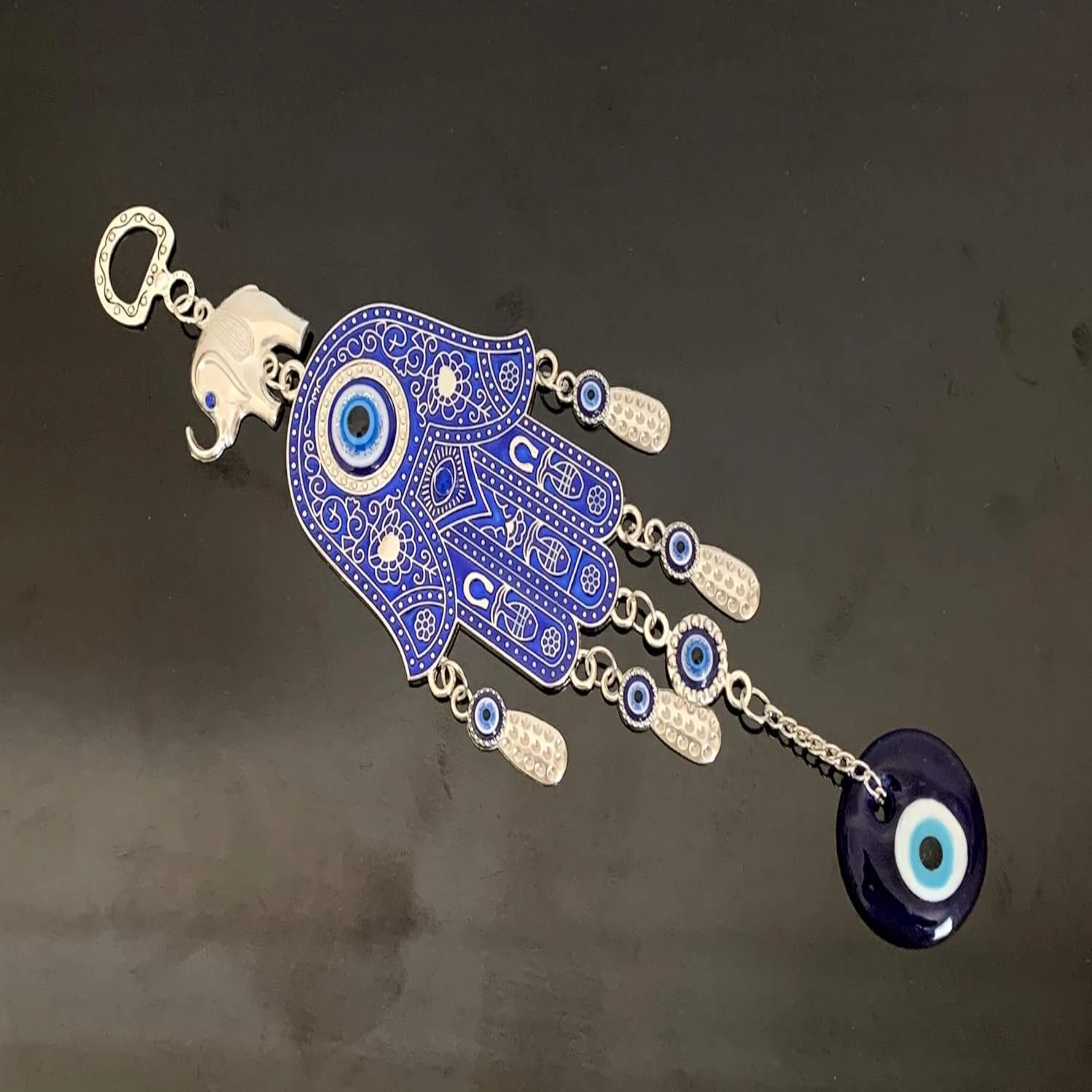 Blue Evil Eye with  Hand Protection Hanging Decoration