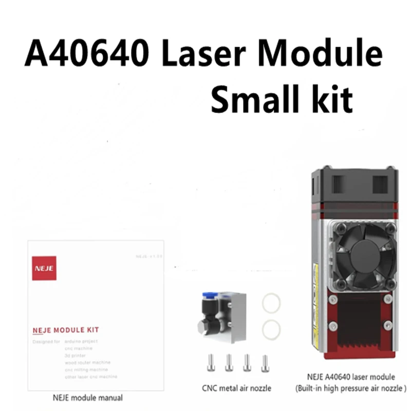 

NEJE A40640 CNC 80W Laser Module Head Square Double Beam 450nm Module for Laser Engraving Machine Wood Cutting Metal Mark Tools