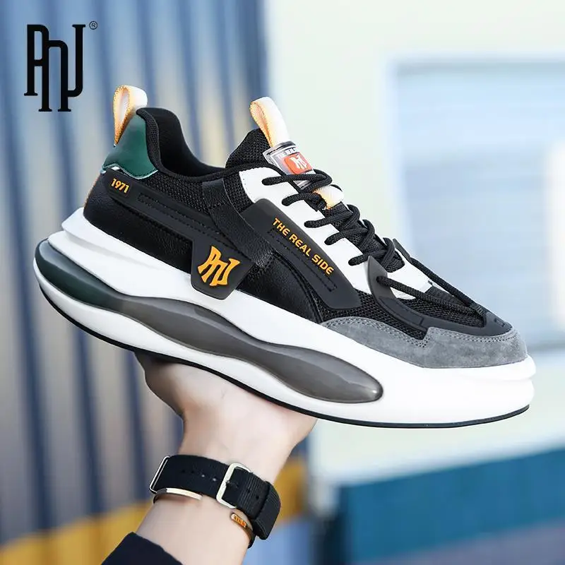 PNJ2023 Fashionable Men's Casual Anti-skid Wear-resistant Flat Shoes