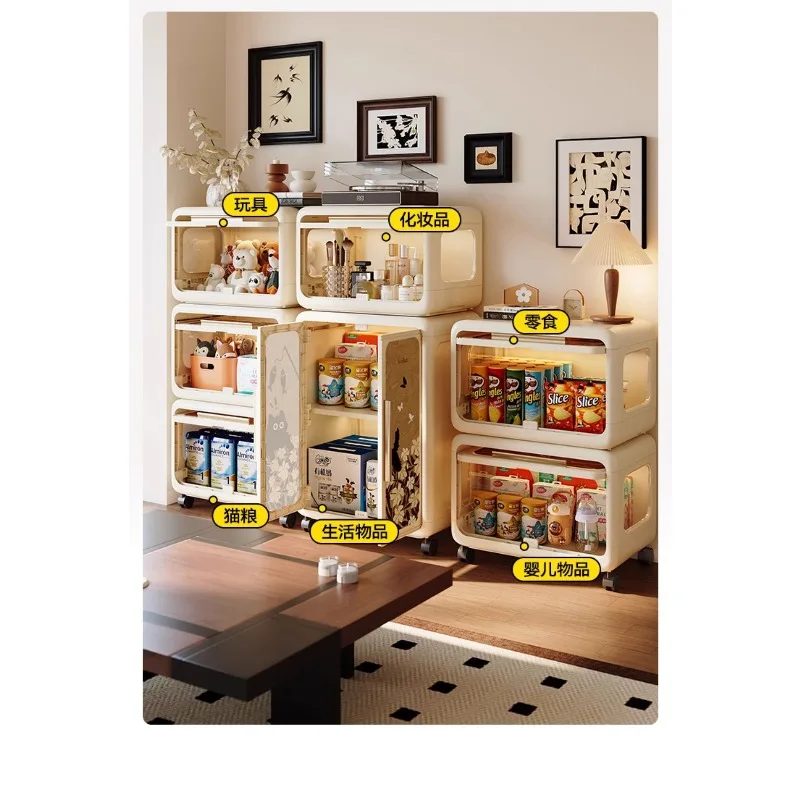 

Storage cabinets, household multi-layer snack lockers, clothes and sundries sorting boxes, living room wall storage cabinets