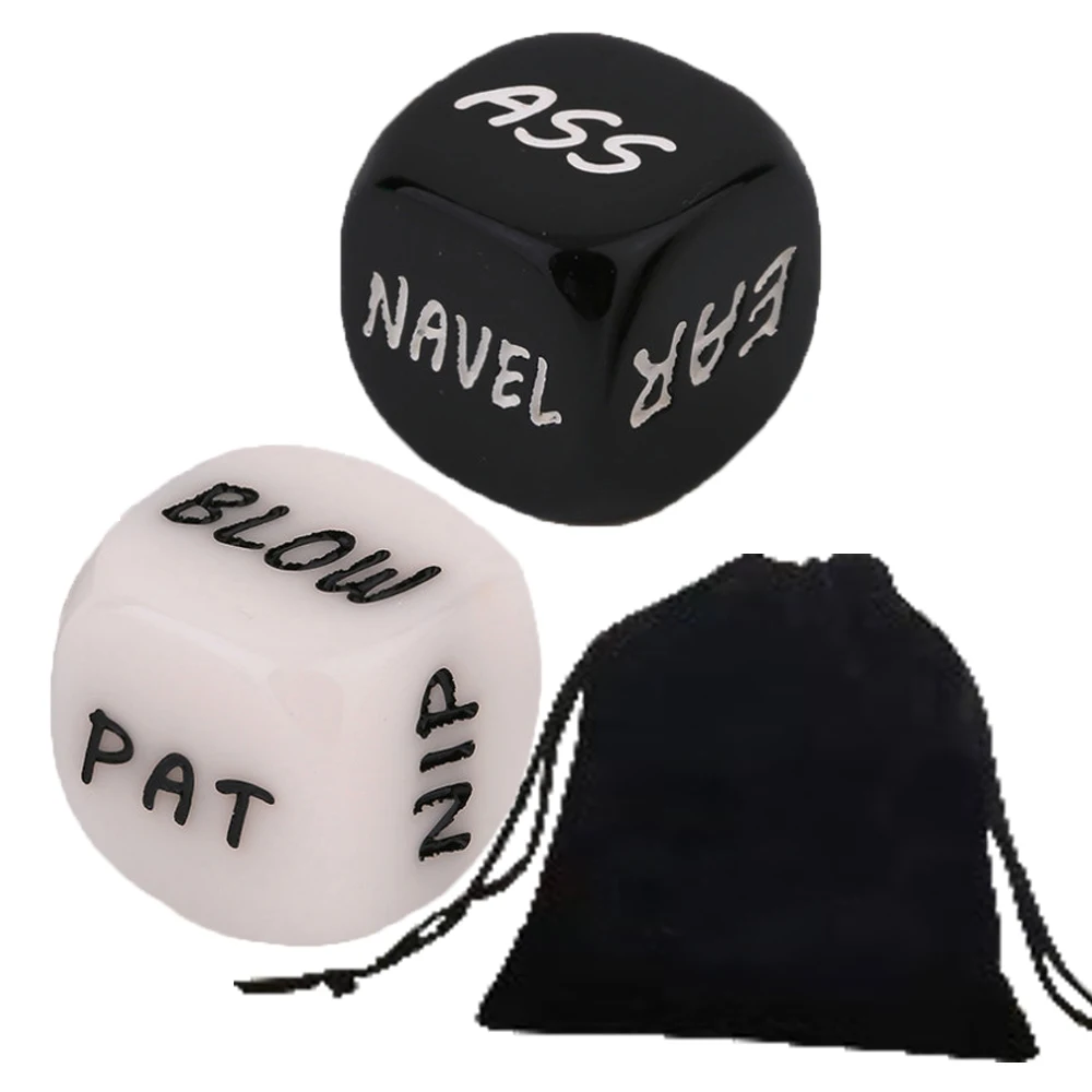 2Pcs Creative Couple Dice Games for Friends/Party Dice Love Dice Fun Dice Challenge Dice Decision Games Dice gift for Him or Her