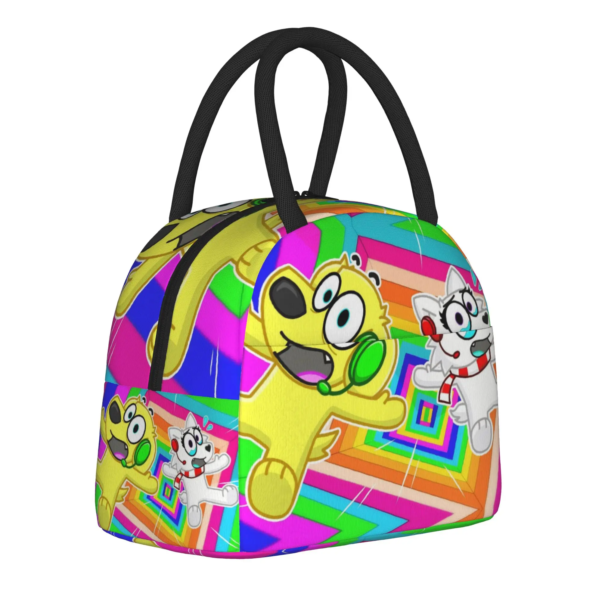 Tylers And Snowi Gaming Accessories Insulated Lunch Tote Bag For Work  Storage Food Boxes Reusable Cooler Thermal Lunch Boxes