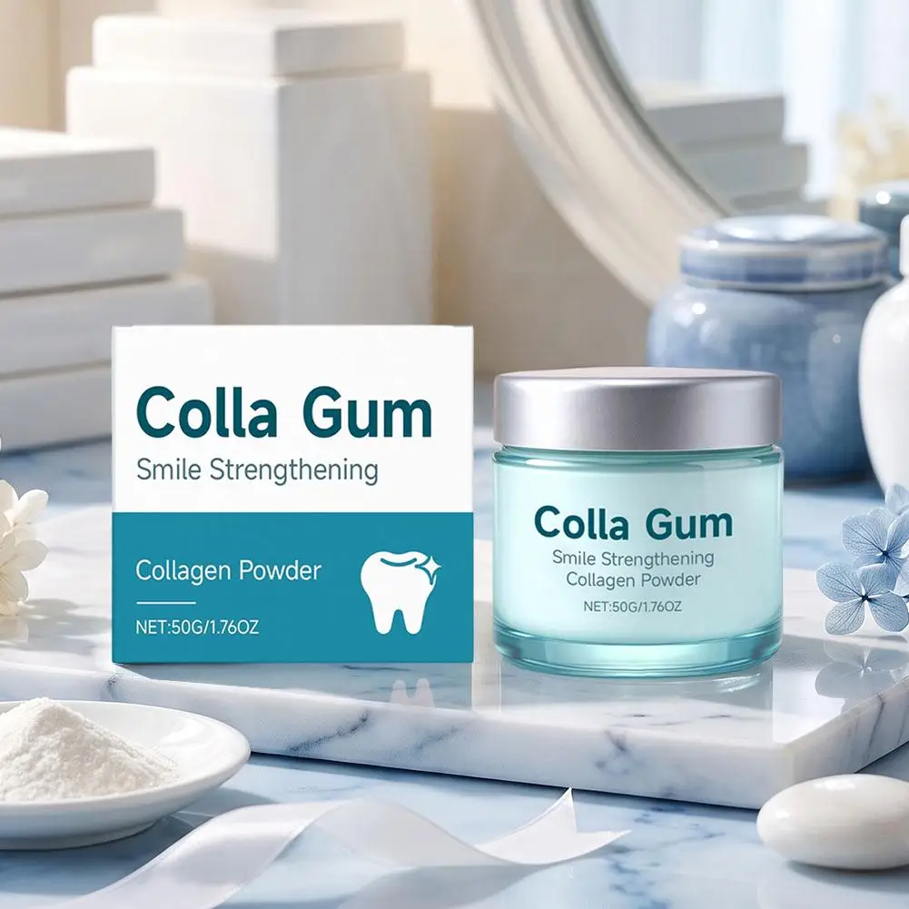 Hydrolyzed Collagen Tooth Powder 50g Hydroxyapatite Baking Soda Formula Daily Teeth Cleaning Oral Care Dental Powder
