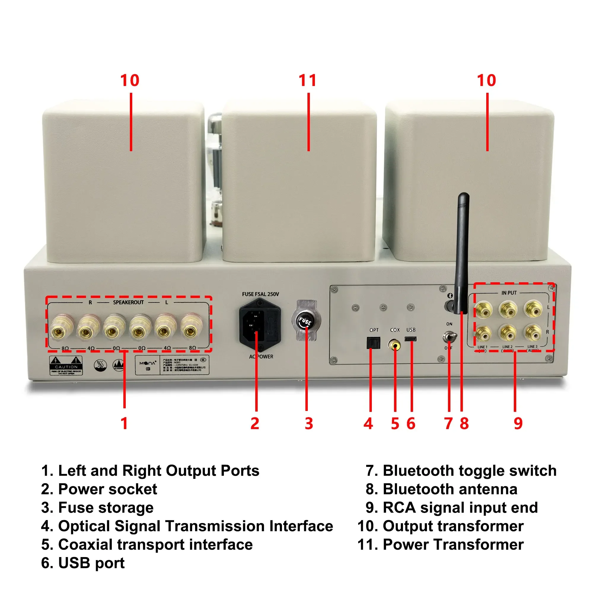 

China Professional 5.0 Audio Amplifier High Power KT88 High Fidelity Receiver Amplifier Mona Power Amplifier Supplier