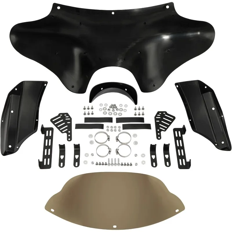 TCMT الخارجي Batwing هدية الزجاج الأمامي جبل مجموعة أدوات صالح لياماها الخامس ستار 650 1100 الكلاسيكية 1998-2011 الظل ACE 1995-2000