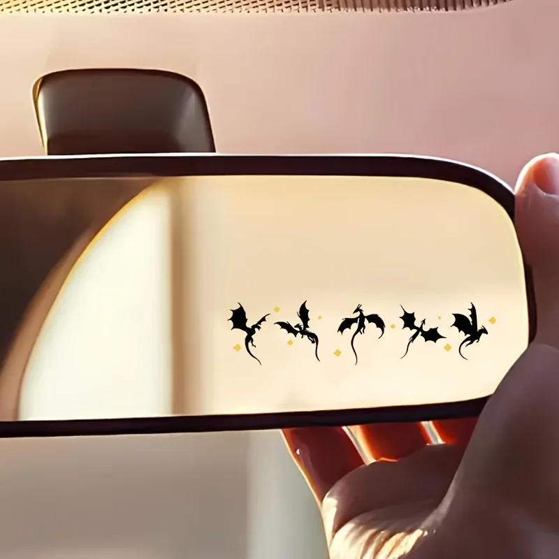 1PC Dragon Wing Vinyl Stickers Waterproof Decals for Motorcycle Rearview Mirror Car Body Decor