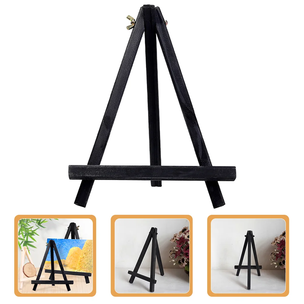 Stativ malba mini easel tabletop displej easels depo černá dřevěný plátna dítě