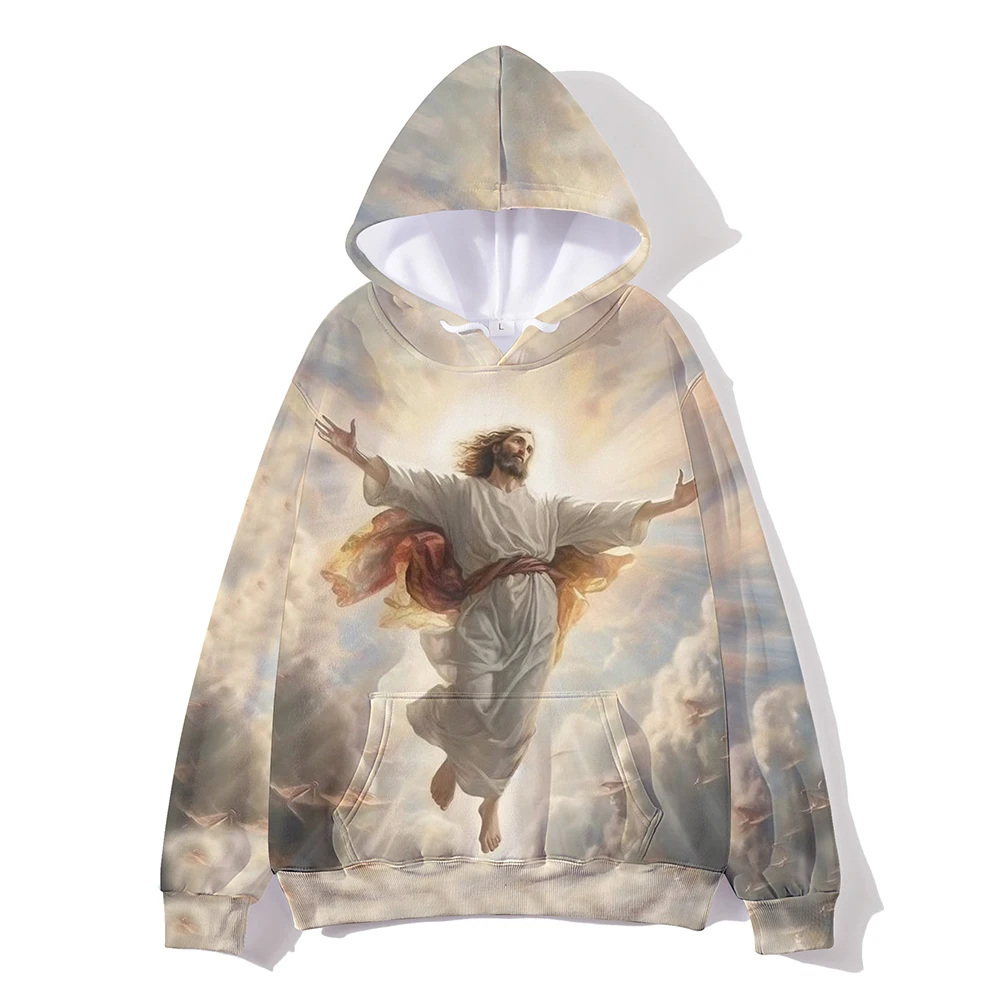 3D All Over Printed God Christian Jesus Hoodie For Men/Women Harajuku Fashion Retro hooded Sweatshirt Casual Jacket Pullover