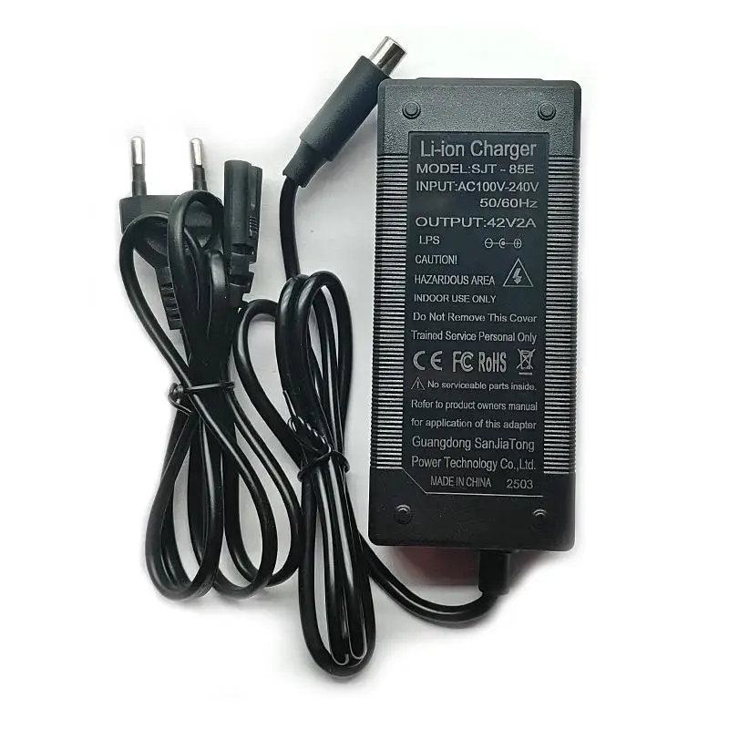 1 Set Universal Charger 42V 2A Battery Charger Adapter For Es1 Es2 Es4 E22 E25 F40 F20 M365 1S Pro Pro2 For Ninebot view 6