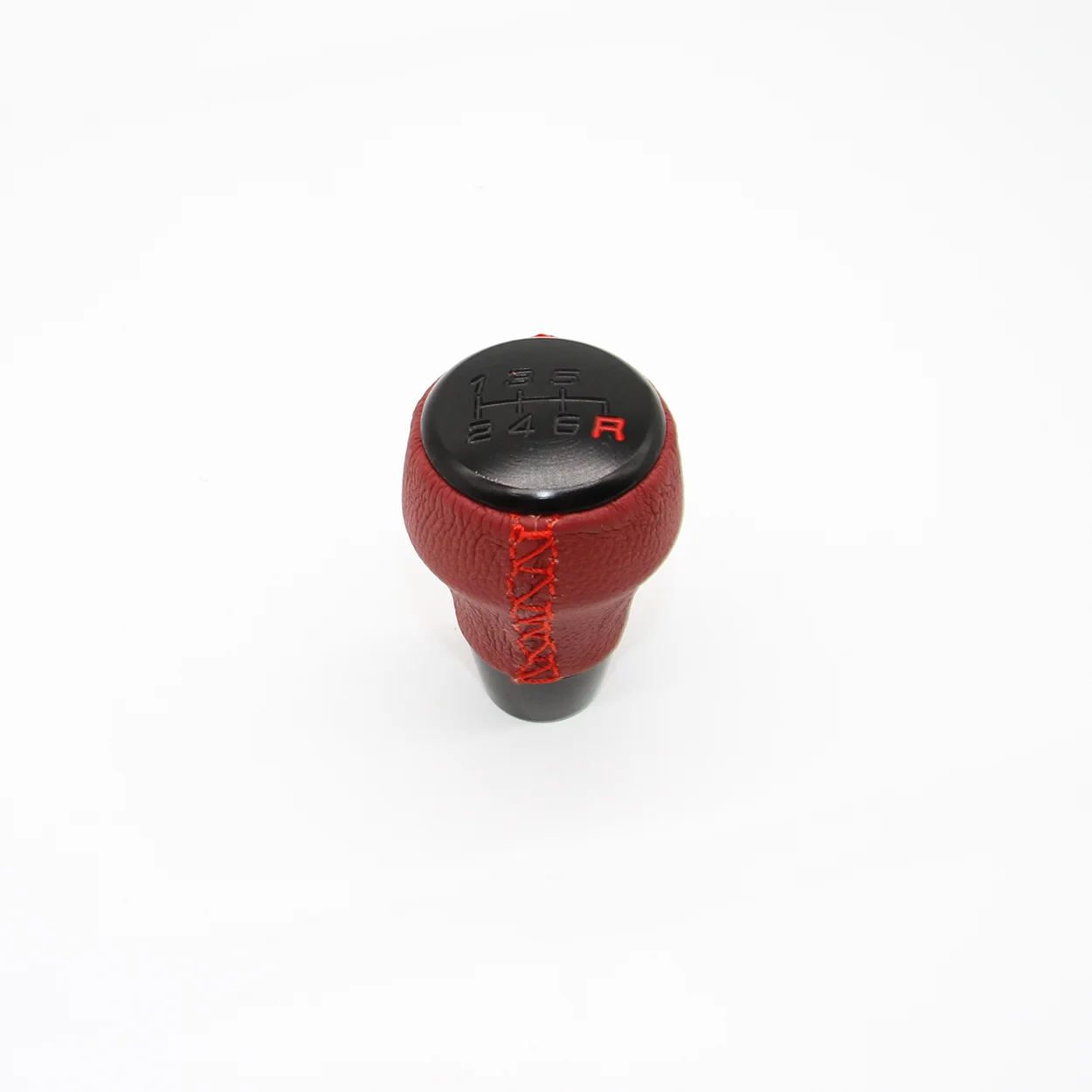 Ручка переключения передач из алюминия, натуральная кожа, красная 08U92-TEA-010 08U92TEA010 для Honda CIVIC TYPE R FK8