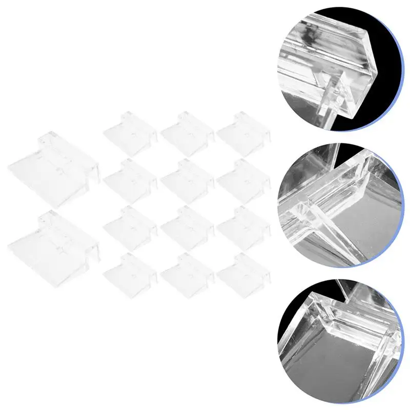 16pcs Fish Tank Lid Cover Supports Acrylic Aquarium Top Cover Bracket Fish Tank Lid Parts 6mm