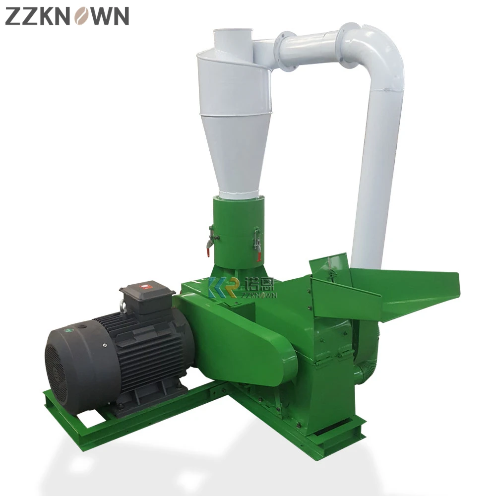 200-250 Kg/u Elektrische Gecombineerde Type Hamermolen Met Hout Pellet Machine Hout Zaagsel Pellet Pers Making Machine