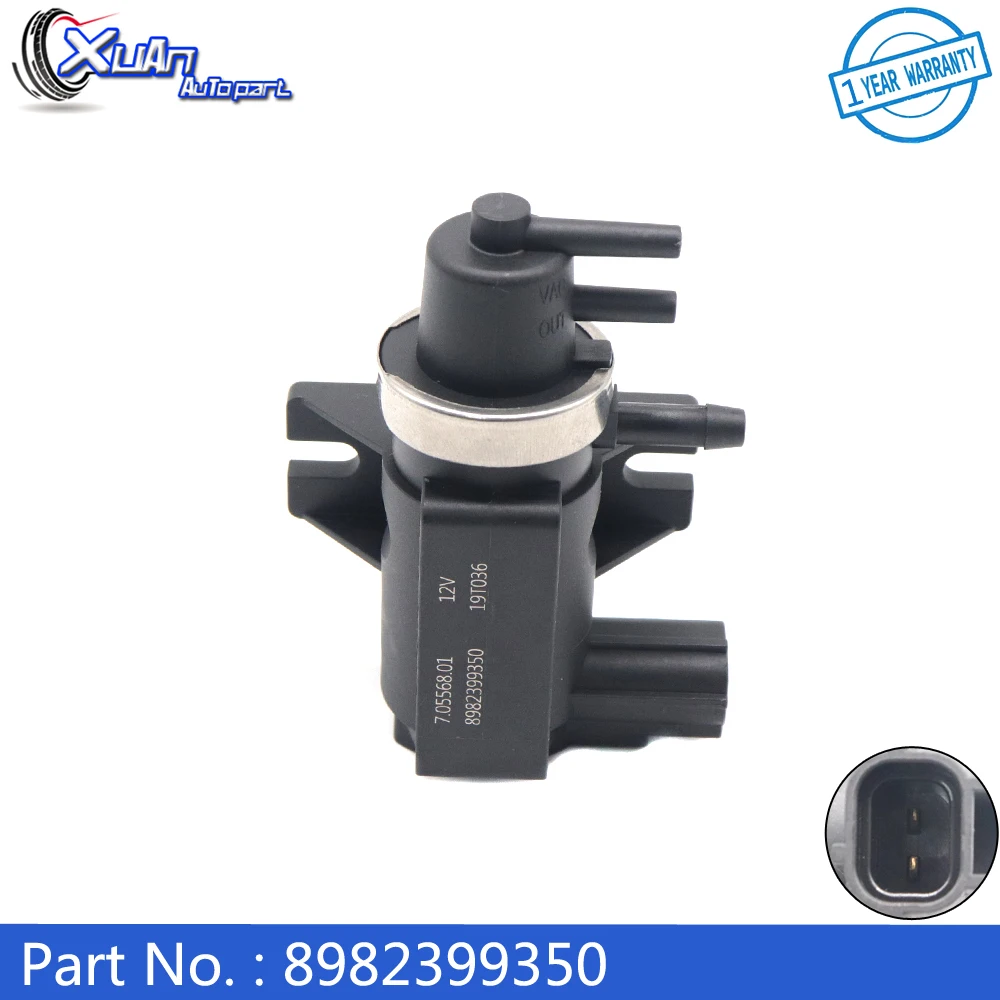 

XUAN Car Turbo Boost Pressure Solenoid Valve 8982399350 7.05568.01 70556801 For Isuzu Peugeot Citroen 12V 8-98239935-0