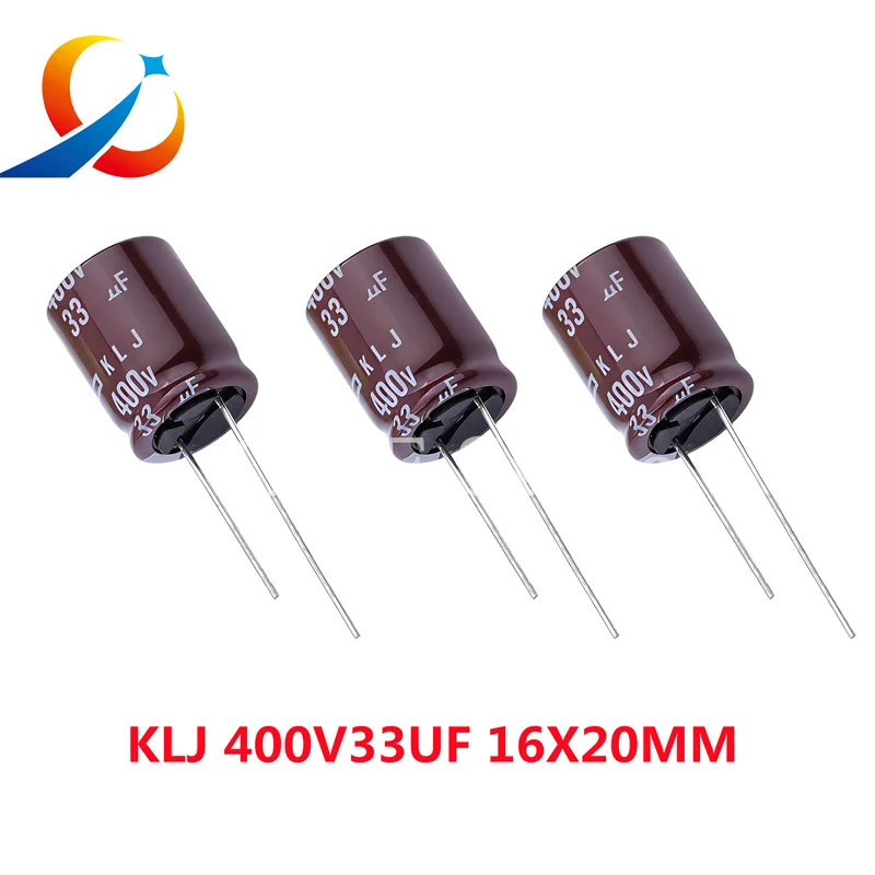 10pcs-klj-400v33uf-volume-16x20mm-eklj401ell330ml20s-ncc-capacitores-eletroliticos-33uf-400v-novo