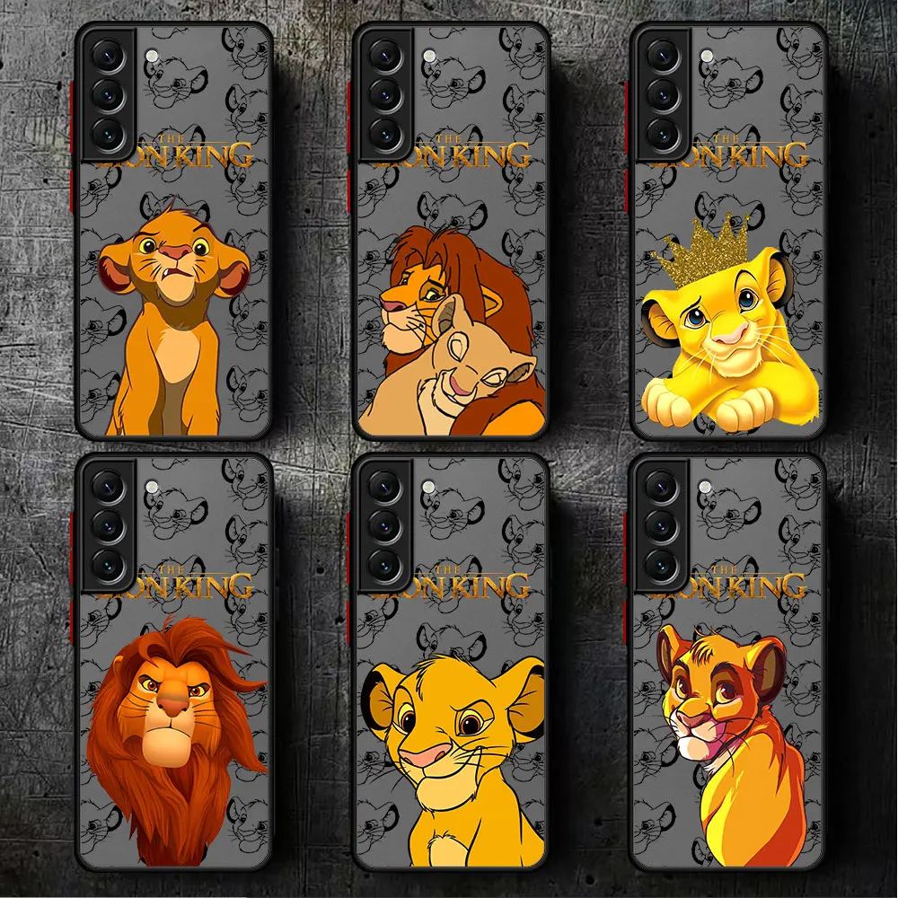 

Lion King Disney Case For Samsung Galaxy S24 S23 S22 Ultra S20 S21 FE S10 Plus Note 20 10 Lite 9 TPU Skin Feel Scrub Phone Case