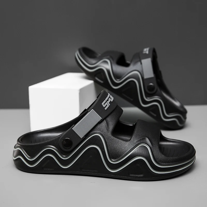 Sandalias De Verano Para Hombre, Diseño Nuevo, Suaves Y Cómodas, Zapatos Casuales De Jardín, Pantuflas Para Casa_voghion.com