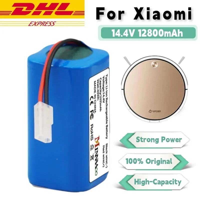 

14.4V12800mAh Li-ion Battery for Xiaomi G1 MI Robot Vacuum-Mop Essential MJSTG1 Robot Vacuum Cleaner 18650 Battery Pack
