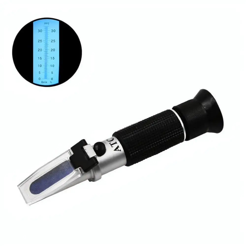High Precision Brix Refractometer 0 32 Percent Sugar Tester For Beverage Industry Food Processing Orchard Inspection