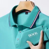 Camiseta de manga corta para hombre, POLO bordado tridimensional exquisito de diseñador, camiseta de negocios con solapa transpirable, moda de verano