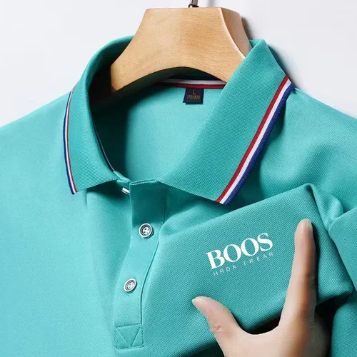 Camiseta de manga corta para hombre, POLO bordado tridimensional exquisito de diseñador, camiseta de negocios con solapa transpirable, moda de verano