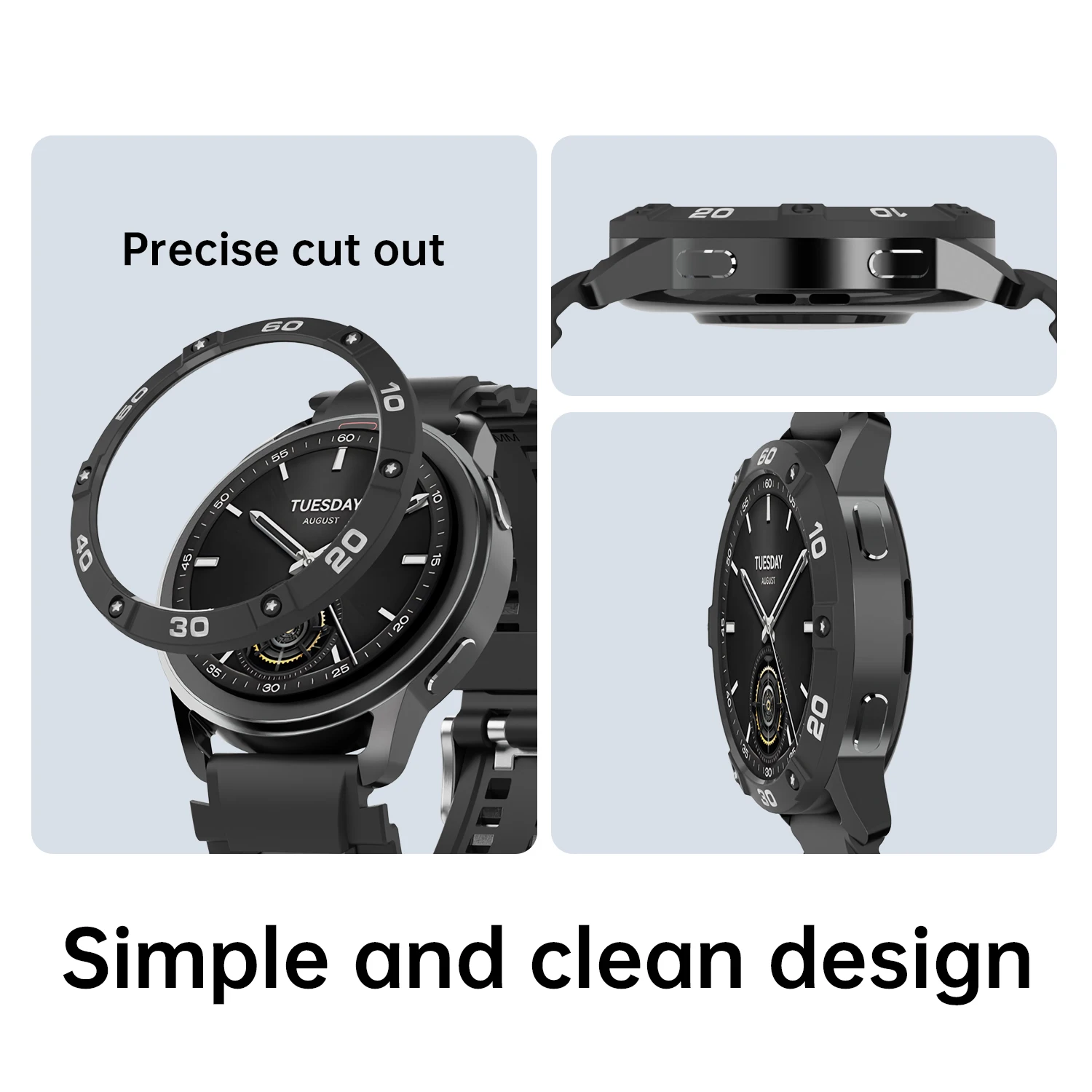 PC Case for Xiaomi Watch S3 Anti-Scratch Protector Shell Bumper Protective Cover Bezel for Xiaomi Mi Watch S3 Accessories