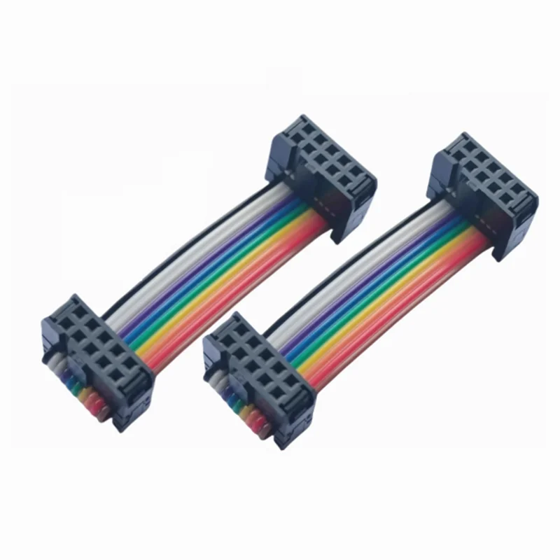 Fc Color Line 2,54 6/8/10/16/20/26/40/50-контактная плоская лента Jtag Isp Скачать кабеля для передачи данных Dc3 Idc Box Разъем Компьютерный разъем Провод