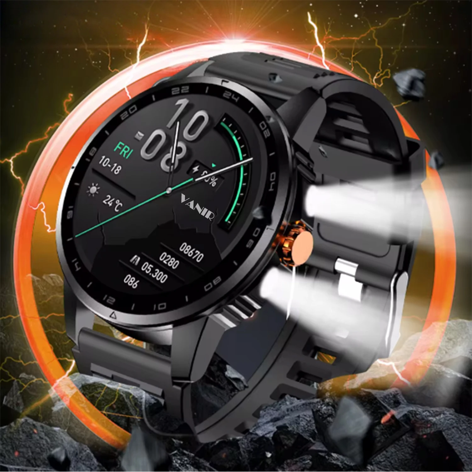 VANIR 스마트워치 1.52인치 HD, 블루투스 통화 - Smartwatch Faces 리뷰 및 가격