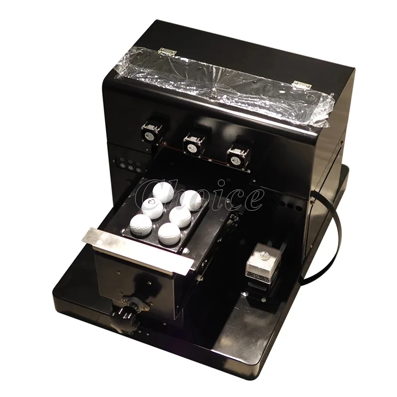 Automatic A4 Size UV L805 Flatbed Printer Bottles Phone Case TPU PVC Metal Wood Pen Golf Balls Digital Printing Machine