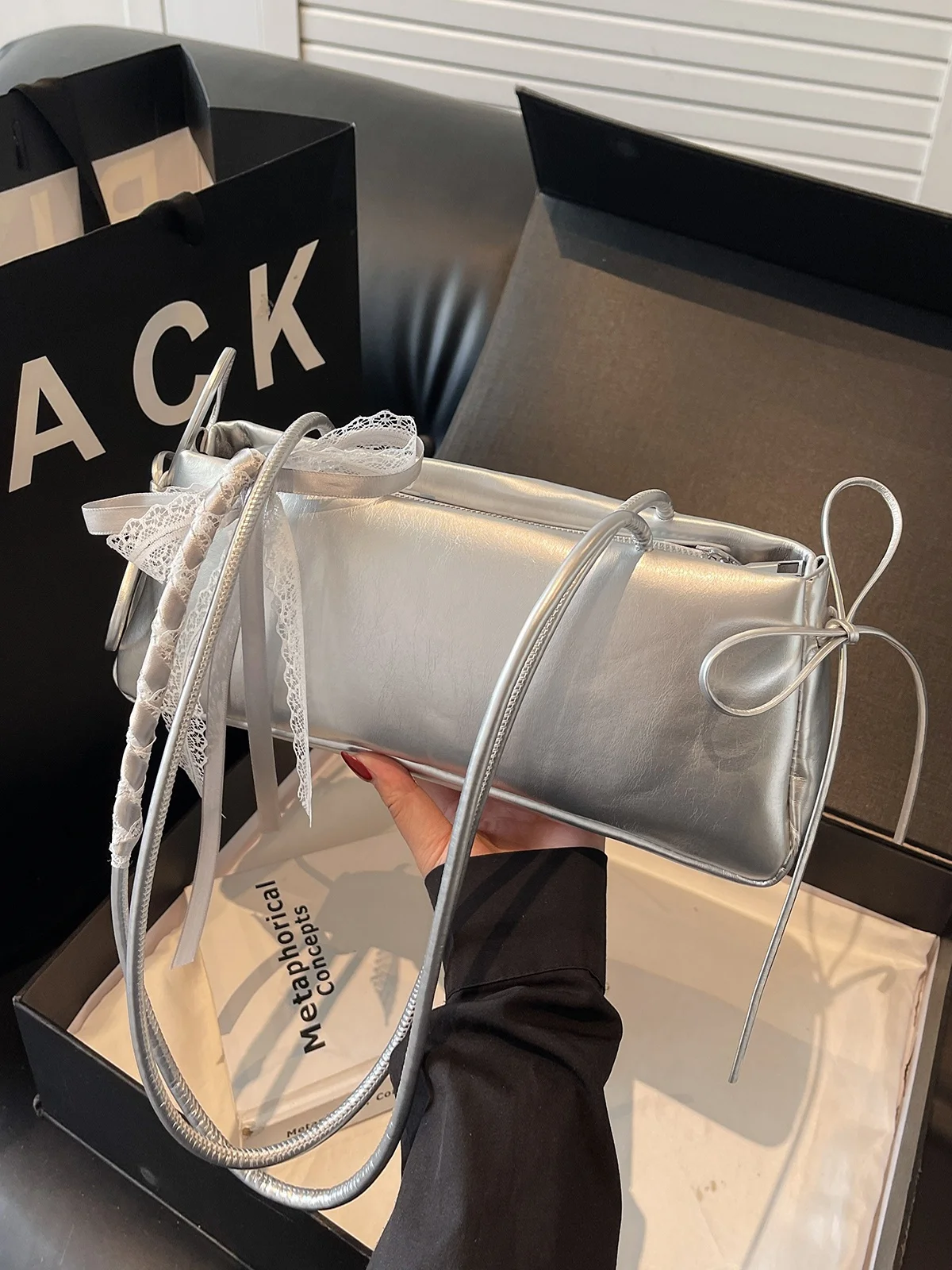 

Ele женская маленькая сумка через плечо, модная осенне-зимняя сумка, сумка для хлеба, сумка для подмышек, мягкая искусственная кожа с одним ремешком