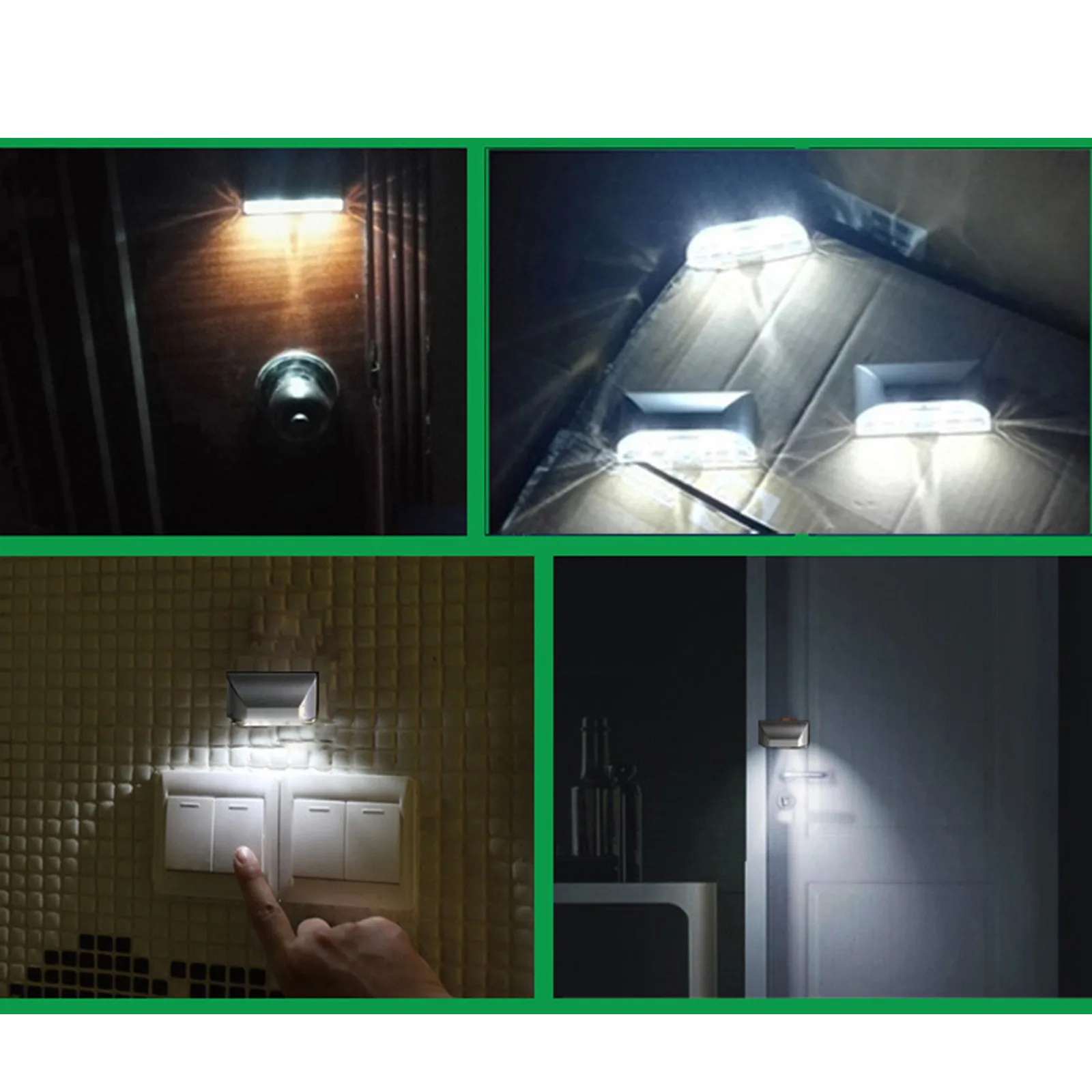 Smart Motion Sensor Deursleutellicht - Draadloze infrarood LED-nachtlamp met 4 spaarlampen voor huisbeveiliging