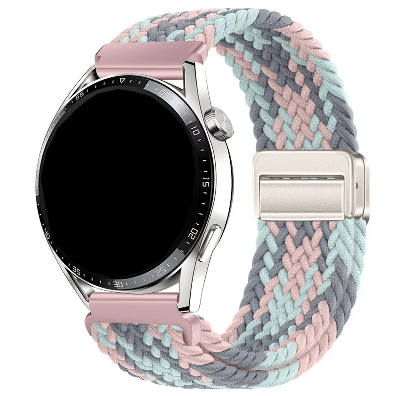 حلقة مضفرة 18/20/22 لـ Garmin venu/3/3s/Foreunner 265S/265/645 سوار معصم مرن مشبك مغناطيسي للغارمين vivomove3 #1