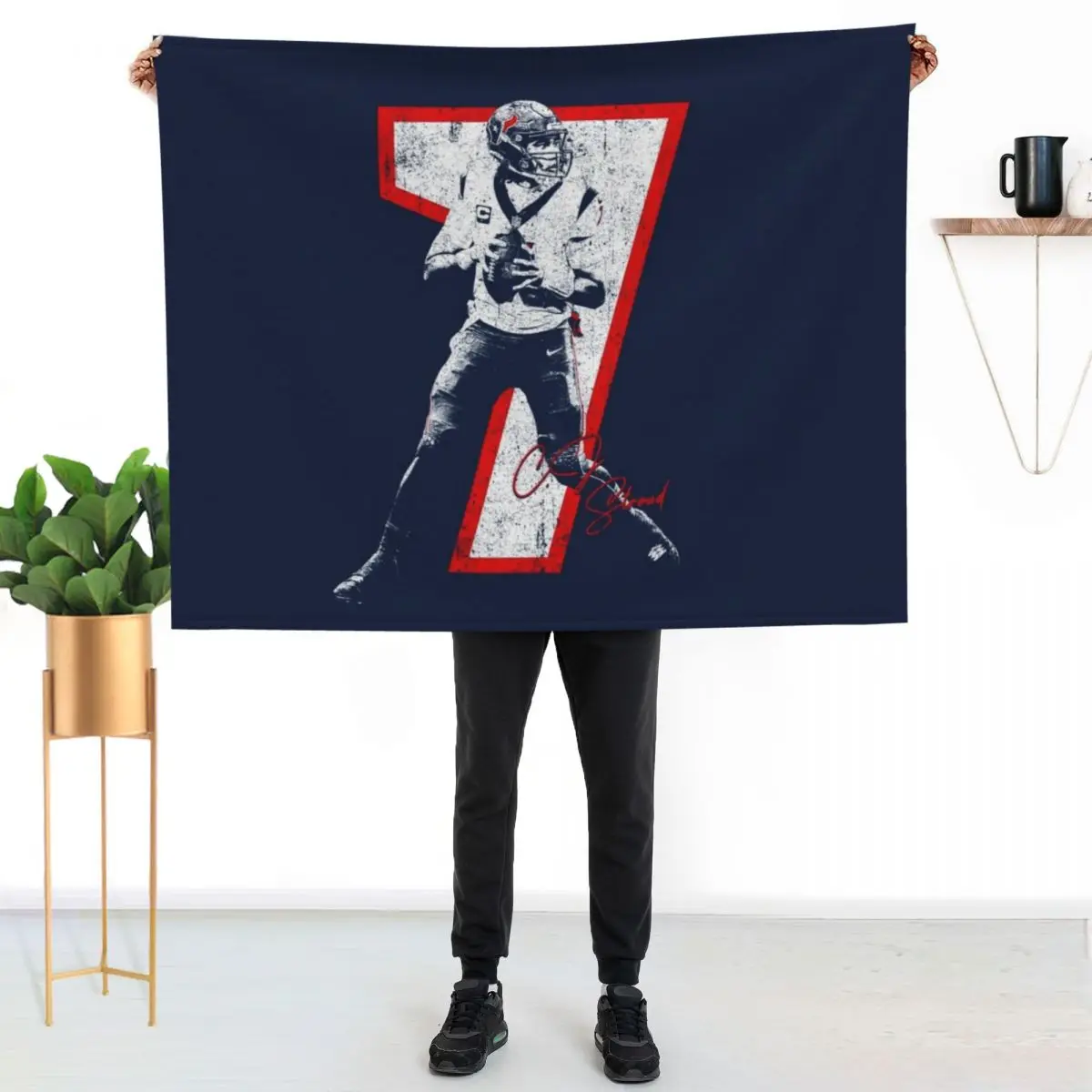 CJ Stroud Throw Blanket Stuffeds Extra Large Throw Travel for winter cosplay anime Soft Blankets