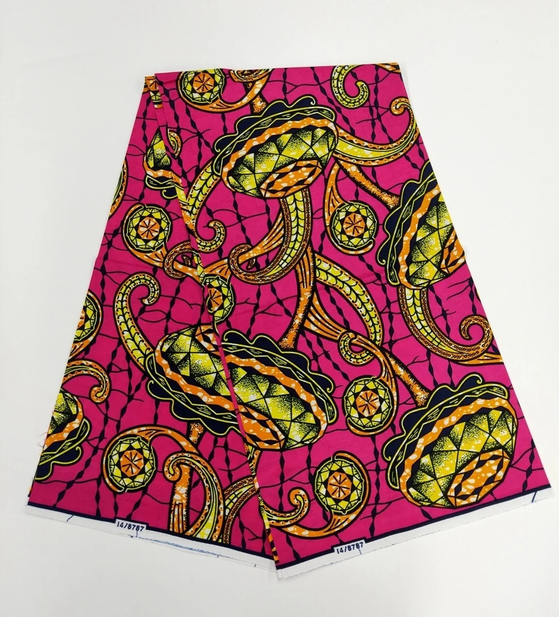 Imagem -04 - Cera Real Africana Imprime Tecidos Estilo Ankara Algodão Macio Tanga Vestido Design Mais Recente Moda Design Mais Recente Jardas 2023