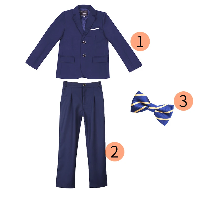 Jungen und Kinder anzug Set Mantel, Hemd, Jacke, Hose, Fliege optionales Kleid 5 6 7 8 9 10 11 12 13 14 15 16 Jahre alte Rede