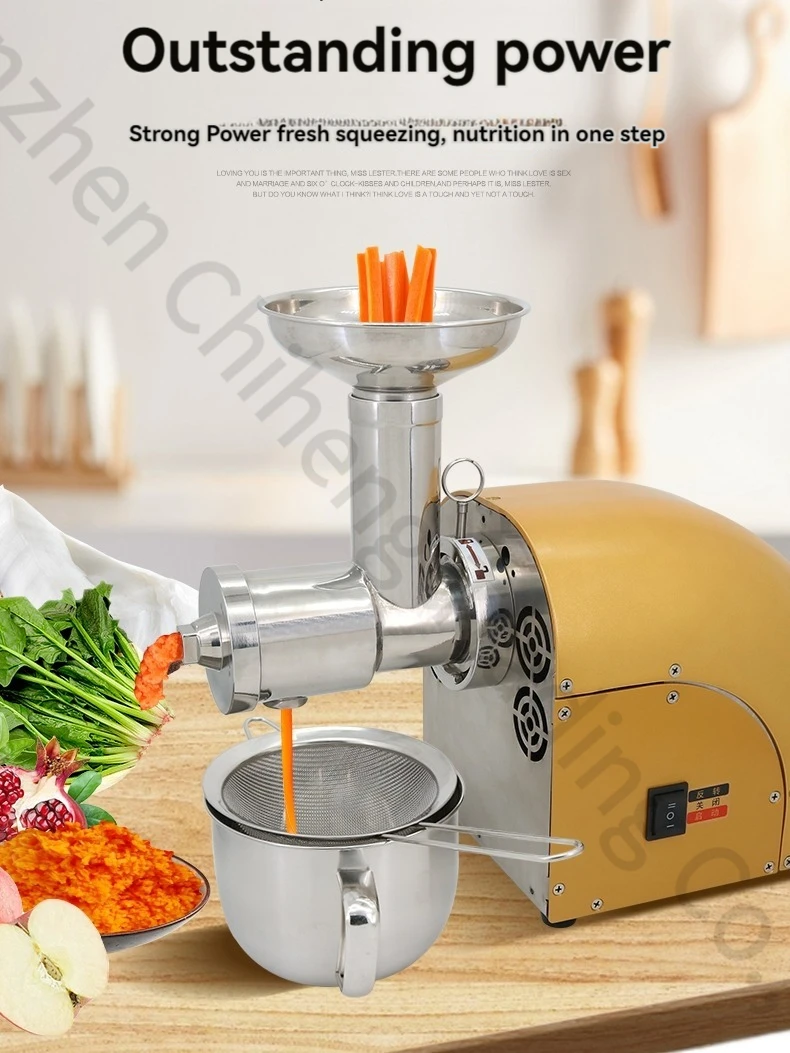 

304 Stainless Steel Juicer Machine Household Automatic Large Diameter Juicer Residue Separation