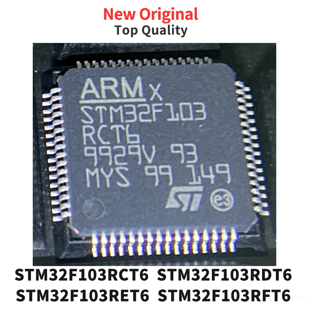(1 Piece) STM32F103RCT6 STM32F103RDT6 STM32F103RET6 STM32F103RFT6 STM32F103RGT6 QFP New Original STM32F103