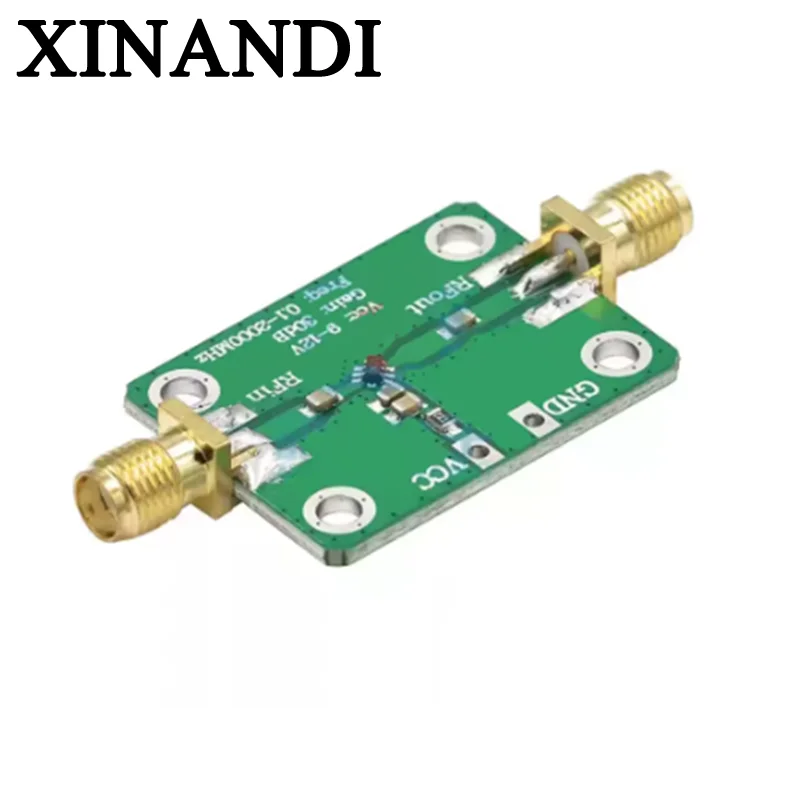 0.1-2000MHz RF Wideband Amplifier Gain 30dB Low-noise Amplifier LNA