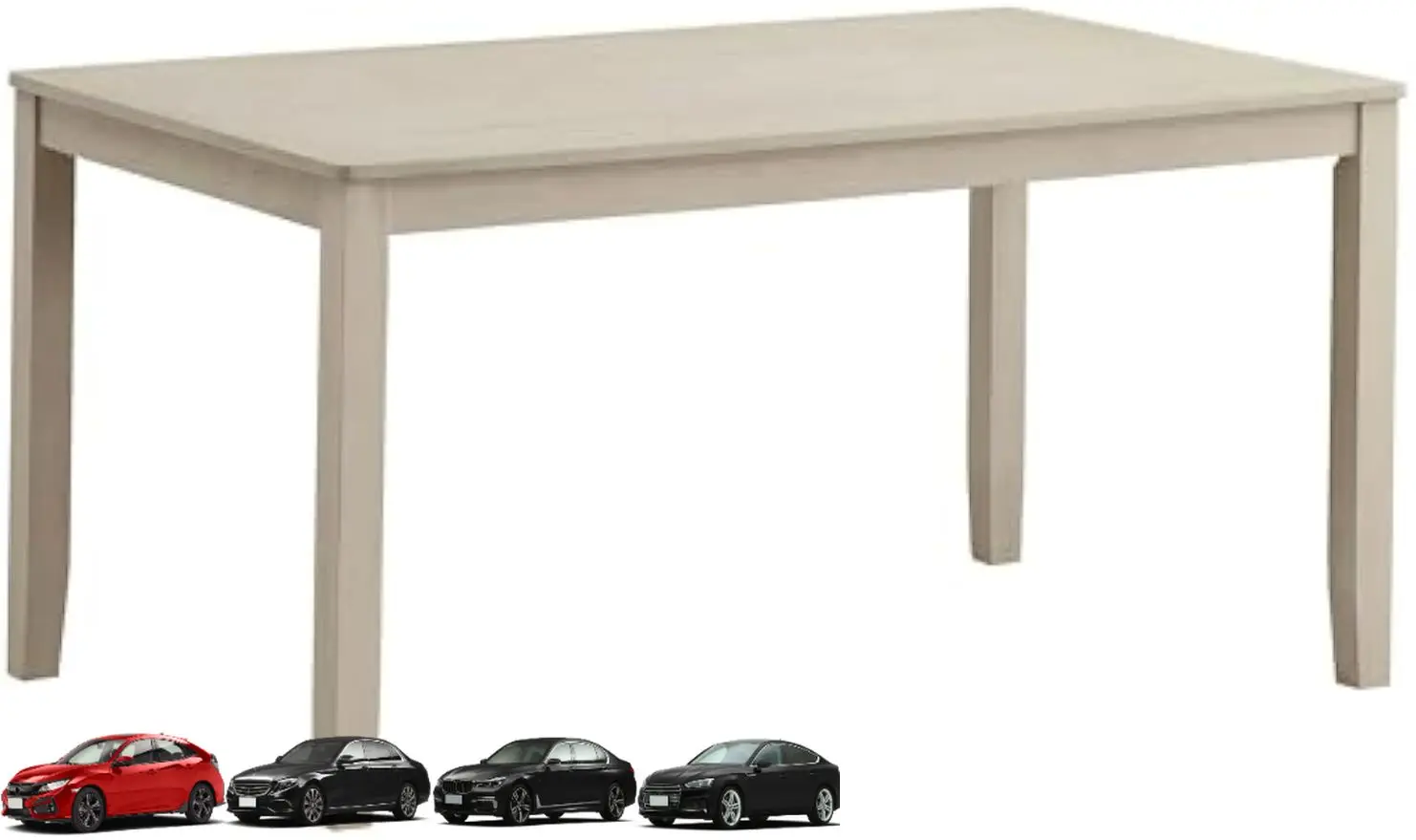 

Acme Ferris Rectangular Dining Table in Antique Bone White