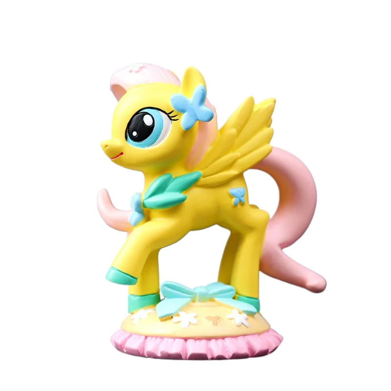 Anime Mijn Kleine Pony Vriendschap Is Magische Schemerige Sprankeling Fluttershy Prinses Celestia Pinkie Taart Actie Figuur Model Speelgoed