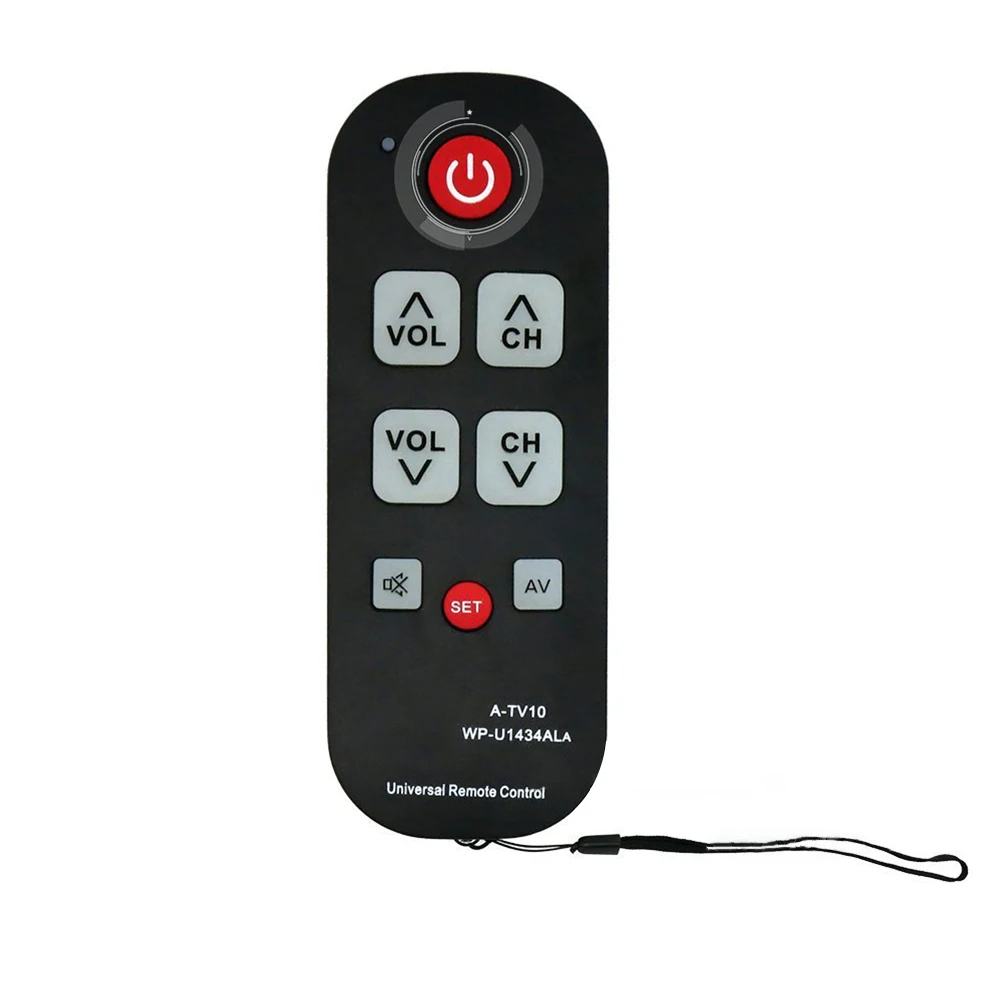 Intuitive Big Button TV Remote for Seniors with Learning Ability and Auto Search for Convenient Channel Selection