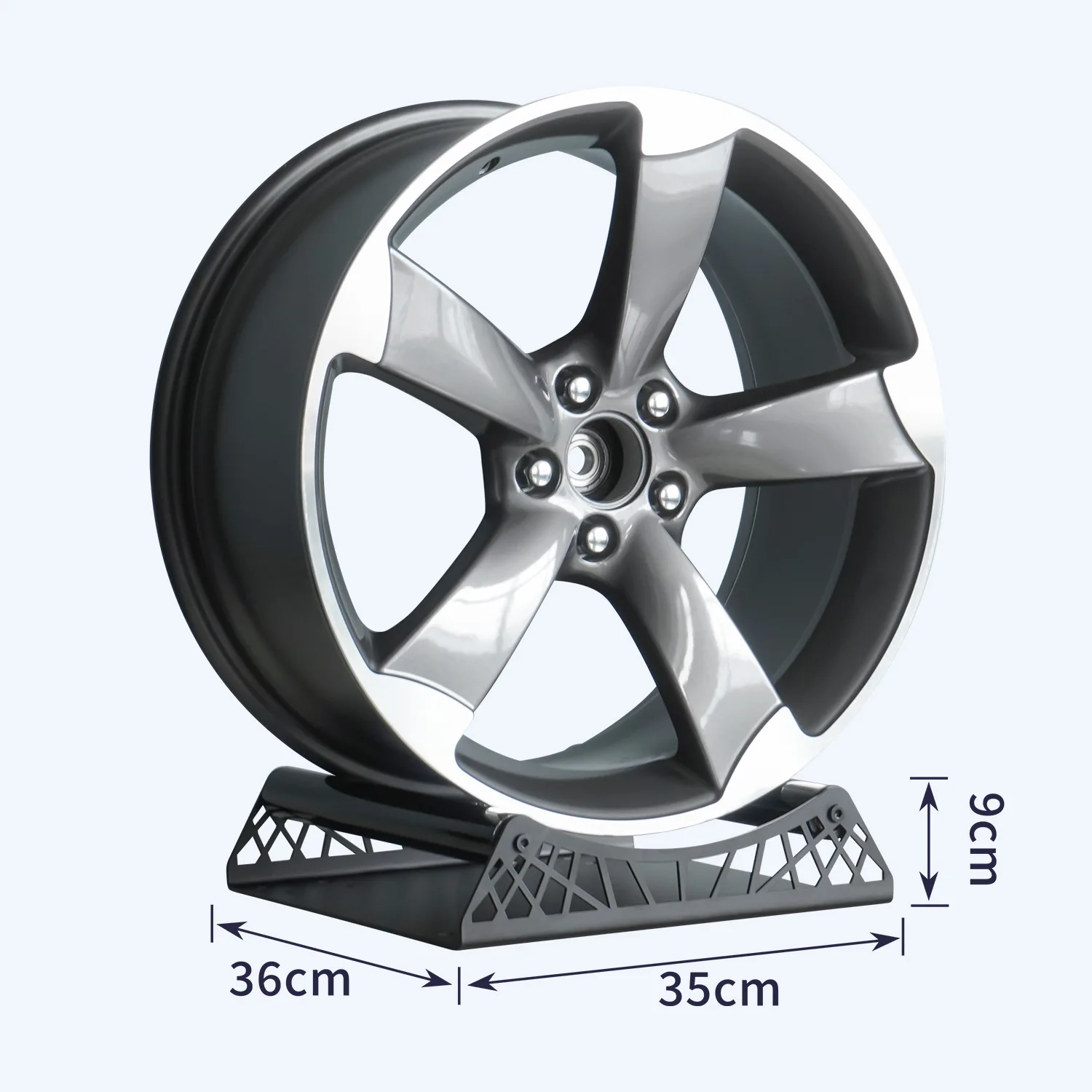 360 Degree Rotating Wheel Display Stand Adjustable Size Car Wheel Rotating Display Stand Wheel Rim Display Stand