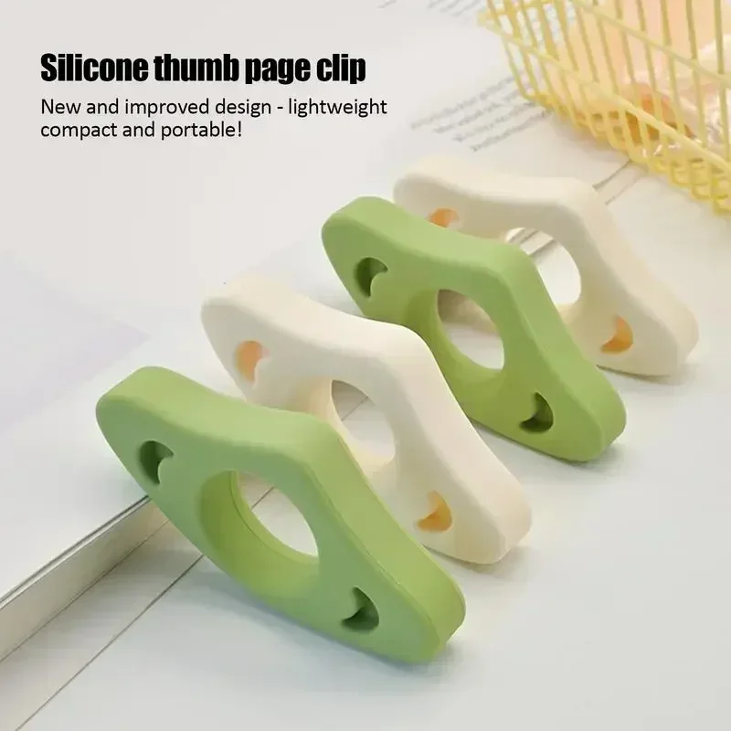 Simple Thumb Book Page Holder Silicone Book Finger Page Holder Comfortable Book Opener Reading Accessories for Reading Lovers