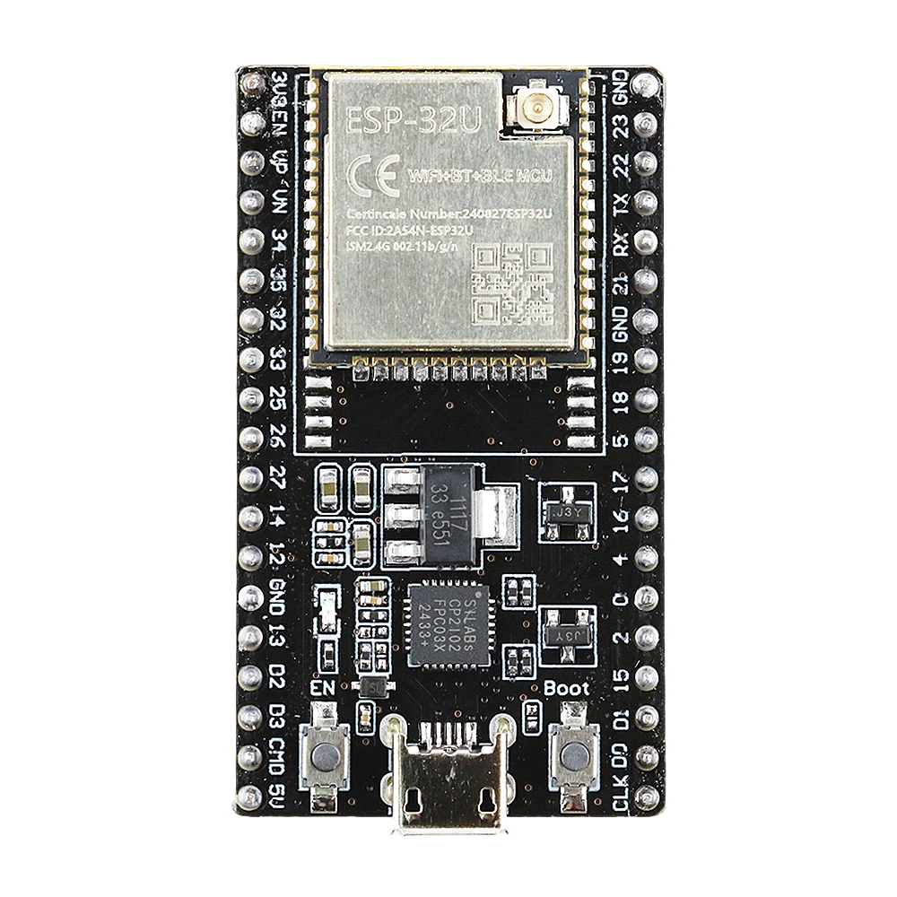 ESP32 DevKitC Development Board with Port ESP32-32U 2.4G Extend Wifi Module USB Micro Type-C 38PIN ESP32 CP2102