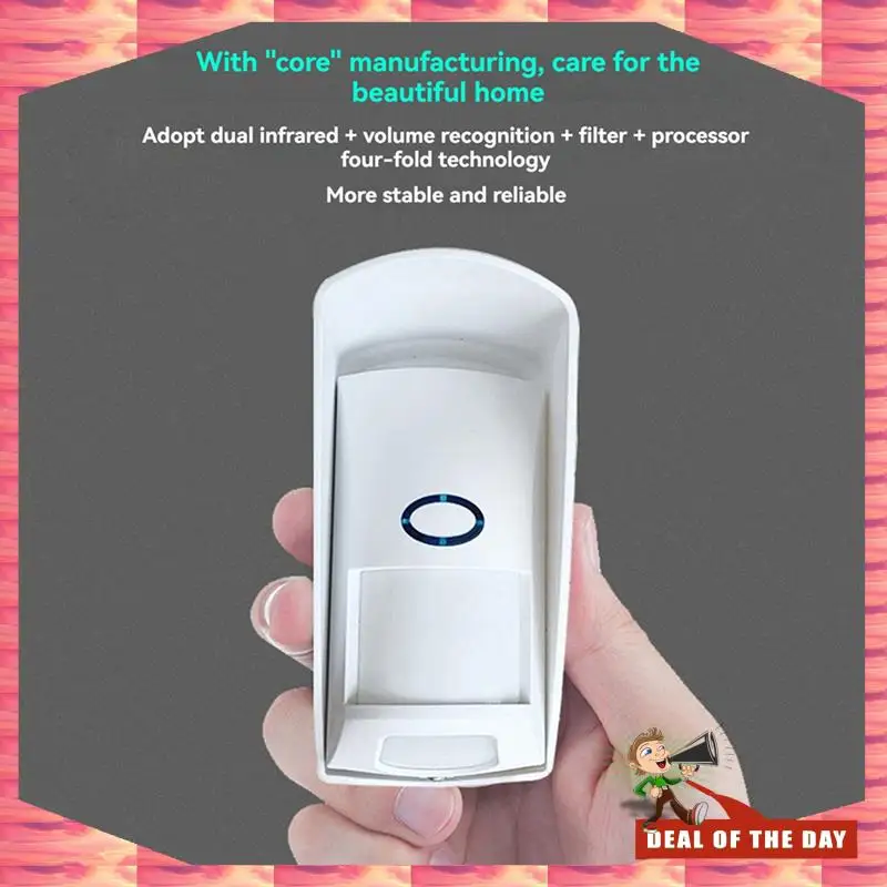 24-Hour Delivery 2X 433Mhz Wireless PIR Motion Sensor Alarm Animal Immune Infrared Detector Waterproof Outdoor Infrared Detector