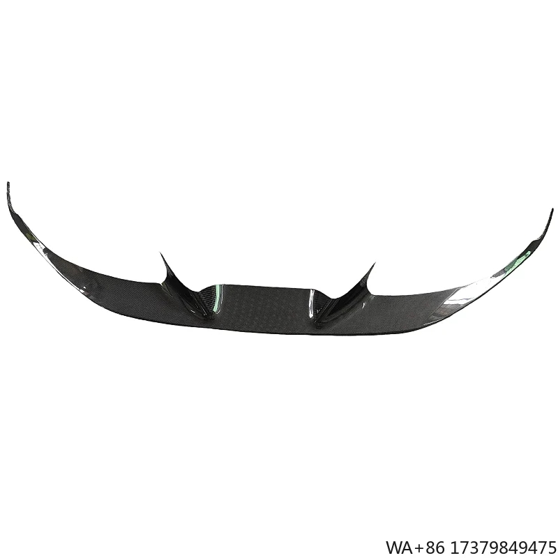 

Used for Ferrari F8 Tributo Spider Genuine Carbon Fiber Front Bumper Splitter Cover Lip Body Kit